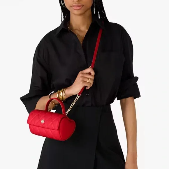 Kate Spade Heart Barrel Quilted Crossbody 💕